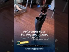 Próteses policêntricas da articulação do joelho Controle de balanço pneumático Conexão piramidal 220Lbs