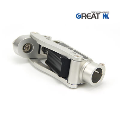 Prosthetic Geometric Lock Pneumatic Knee Joint with Pyramid Adaptor