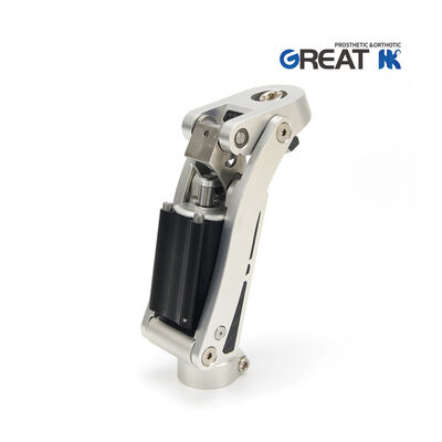 Prosthetic Geometric Lock Pneumatic Knee Joint with Pyramid Adaptor