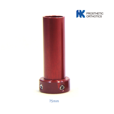 Adaptador de pilão curto de alumínio pediátrico certificado CE comprimento 75 mm diâmetro 22 mm