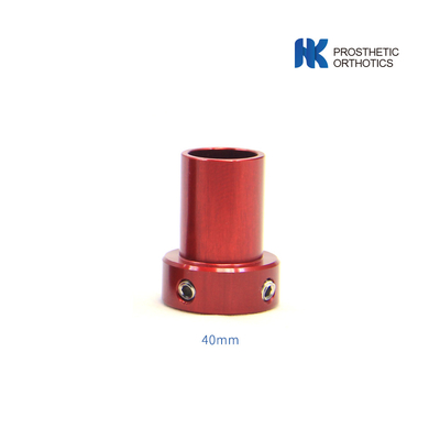 Prótese Pediátrica de Alumínio Adaptador de Pylon Curto comprimento 40 mm diâmetro 22 mm